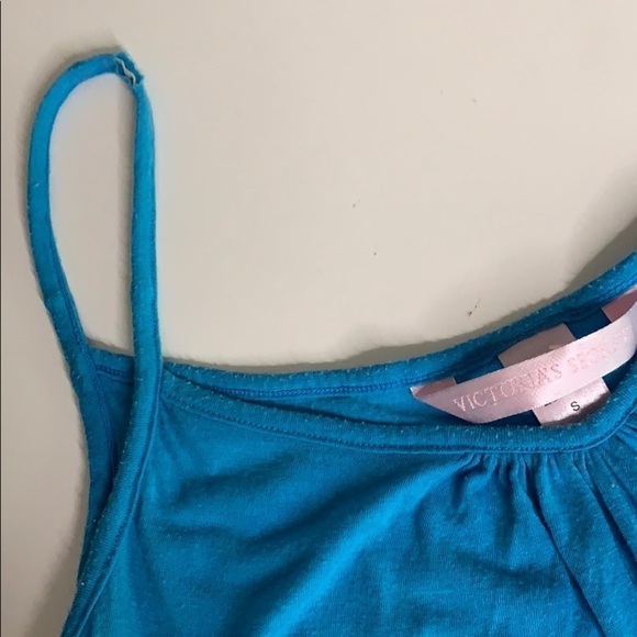 Vintage Bold Blue Crop Ruffle 80s Jacket & Tank top Sz Small women’s - Picture 7 of 8